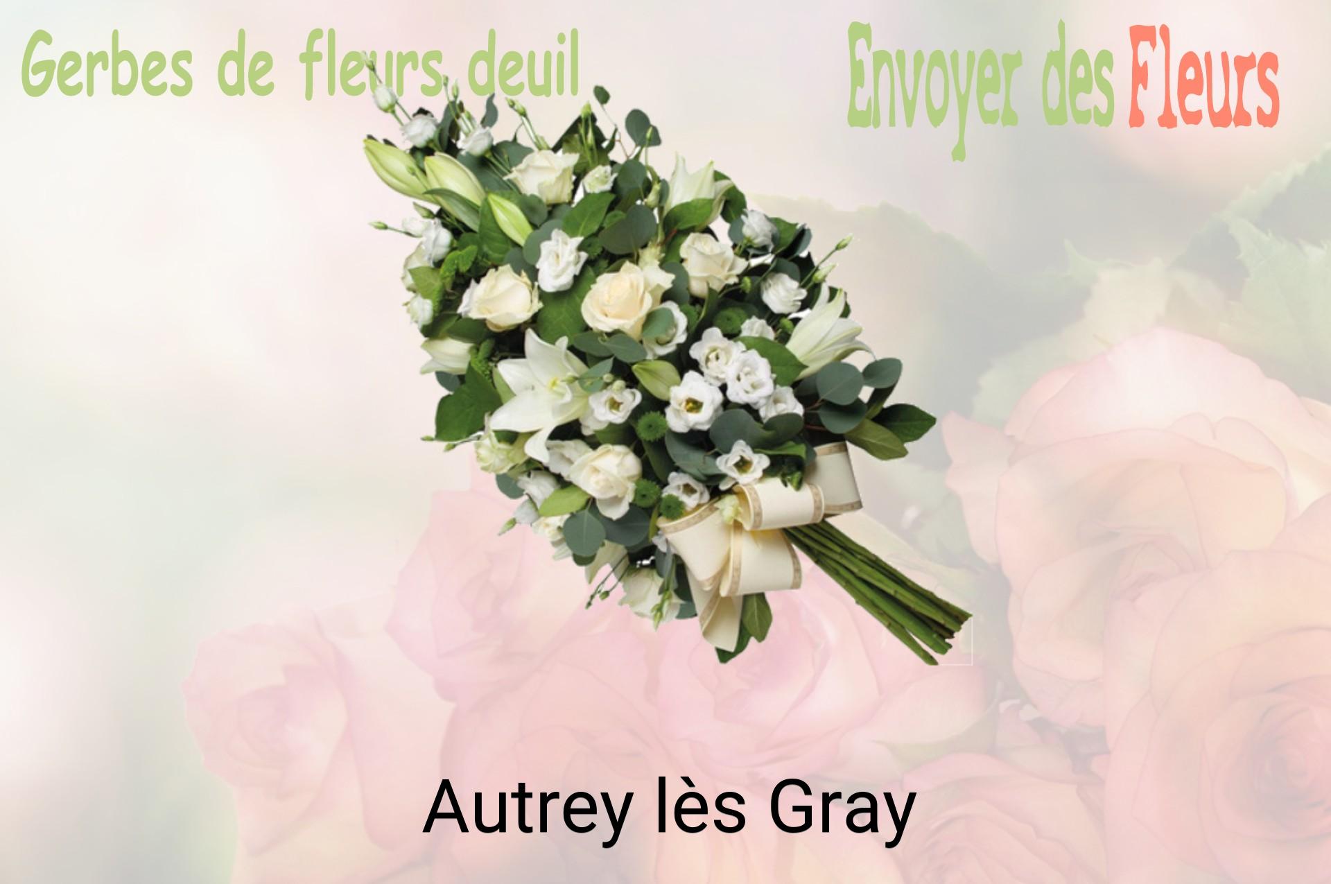 Gerbe de fleurs de deuil livrée à Autrey-lès-Gray